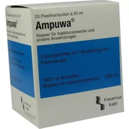AMPUWA Műanyag ampullák injekcióhoz/infúzióhoz, 20X20 ml