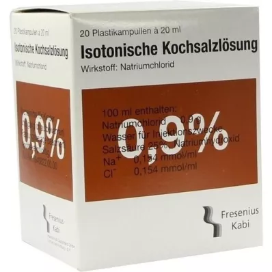 KOCHSALZLÖSUNG 0,9%-os műanyag ampullát Fresenius, 20X20 ml