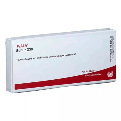 Sulphur D30 ampullák (10x1 ml)