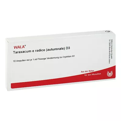TARAXACUM E Rad.autumnale D 3 ampulla, 10X1 ml