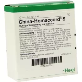 CHINA HOMACCORD S Ampullák, 10 db