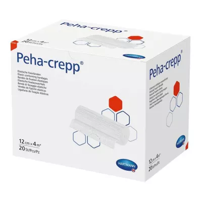 Peha Crepp rögzítő kötszer 12 cm x 4 m, 20 db