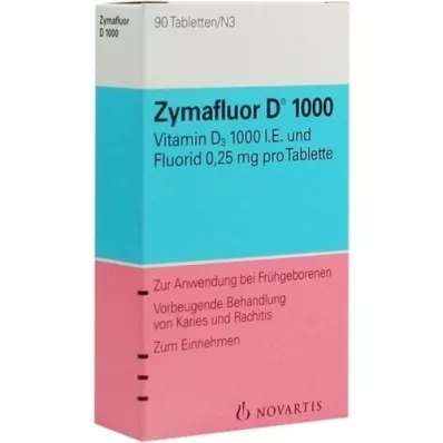 ZYMAFLUOR D 1,000 tabletta, 90 db