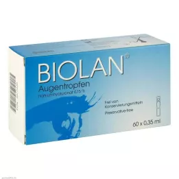 BIOLAN Szemcseppek egyadagos pipetták, 60X0,35 ml