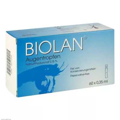 BIOLAN Szemcseppek egyadagos pipetták, 60X0,35 ml