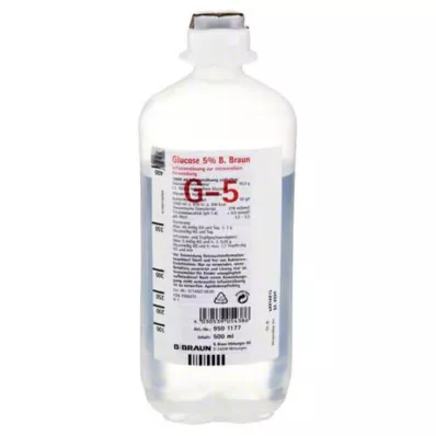GLUCOSE 5%-os B.Braun Ecoflac Plus, 500 ml