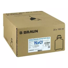 ISOTONE 0,9%-os sóoldat Braun Ecoflac Plus, 20X100 ml