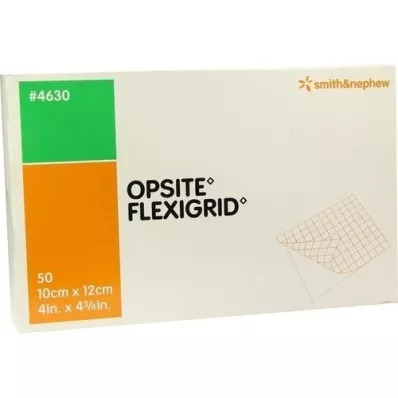 OPSITE Flexigrid transzp. sebkötszer 10x12 cm steril, 50 db