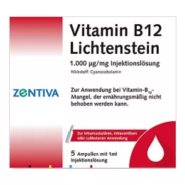 VITAMIN B12 1,000 μg Lichtenstein Ampullák, 5X1 ml