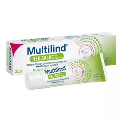 MULTILIND Nystatint és cink-oxidot tartalmazó kenőcs, 25 g