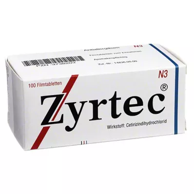 ZYRTEC Filmtabletta, 100 db