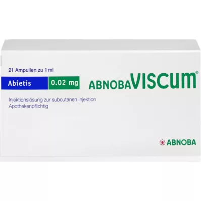 ABNOBAVISCUM Abietis 0,02 mg-os ampullák, 21 db