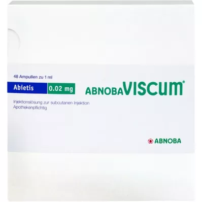 ABNOBAVISCUM Abietis 0,02 mg-os ampullák, 48 db