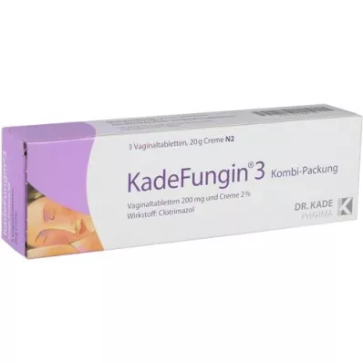 KADEFUNGIN 3 combip.20 g krém+3 hüvelytabletta, 1 db