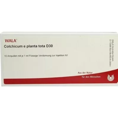 COLCHICUM E planta tota D 30 ampulla, 10X1 ml