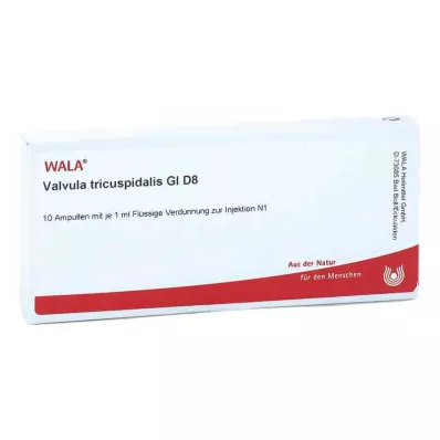 VALVULA tricuspidalis GL D 8 ampulla, 10X1 ml