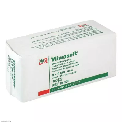 VLIWASOFT Nem szőtt borogatás 5x5 cm nem steril 4l., 100 db