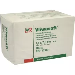 VLIWASOFT 7,5x7,5 cm-es nem szőtt kompresszek nem steril 4l., 100 db