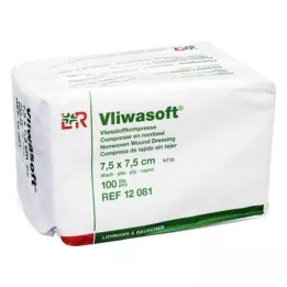VLIWASOFT 7,5x7,5 cm-es nem szőtt kompresszek nem steril 4l., 100 db