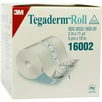 TEGADERM 3M gipsz 5 cmx10 m tekercs 16002, 1 db