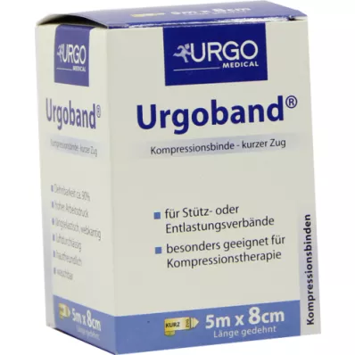 URGOBAND Rövid feszítőkötés 8 cm x 5 m, 1 db