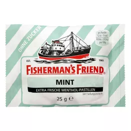 FISHERMANS FRIEND cukor nélküli menta pasztillák, 25 g