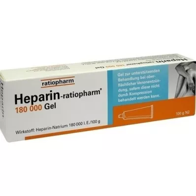 HEPARIN-RATIOPHARM 180,000 I.U. gél, 100 g