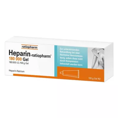 HEPARIN-RATIOPHARM 180,000 I.U. gél, 100 g