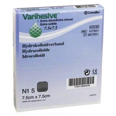 VARIHESIVE extra vékony 7,5x7,5 cm HKV hidroaktív, 5 db
