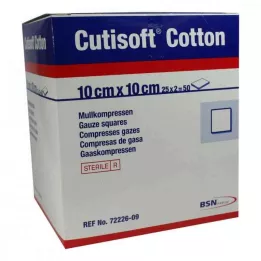 CUTISOFT Pamut Compr.10x10 cm ster.12x, 25X2 St