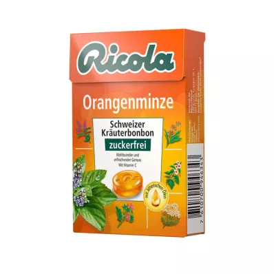 RICOLA o.Z.Box Narancsos mentás cukorka, 50 g RICOLA o.Z.Box Narancsos mentás cukorka, 50 g