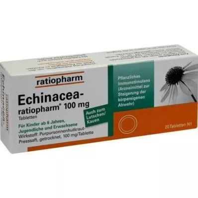 ECHINACEA-RATIOPHARM 100 mg-os tabletta, 20 db