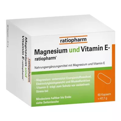 Magnézium és E-vitamin ratiopharm, 60 db