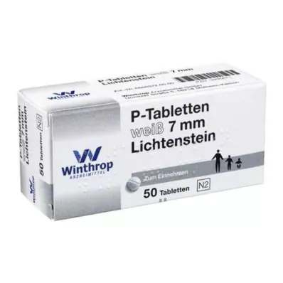 P tabletta fehér 7 mm-es osztású, 50 db