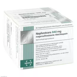 NEPHROTRANS 840 mg bélsavval bevont kapszula, 100 db