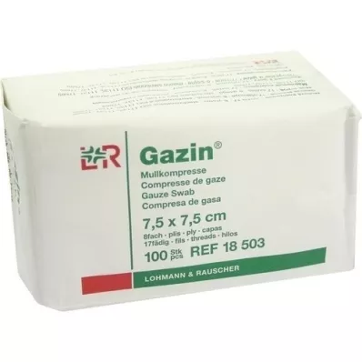 GAZIN 7,5x7,5 cm-es nem steril 8x Op géz, 100 db