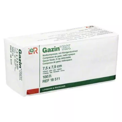 GAZIN 7,5x7,5 cm-es nem steril géz 12x RK, 100 db