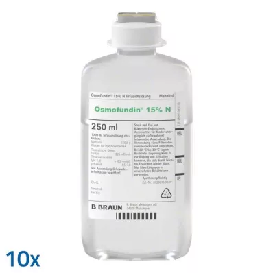 Osmofundin 15% N Ecoflac Pl. oldatos infúzió, 10X250 ml