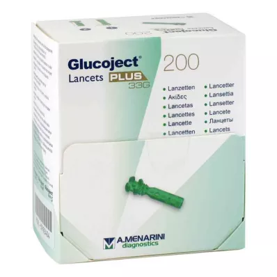 GLUCOJECT Lándzsák PLUS 33 G, 200 db GLUCOJECT Lándzsák PLUS 33 G, 200 db