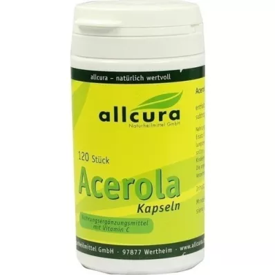 ACEROLA KAPSELN természetes C-vitamin, 120 db