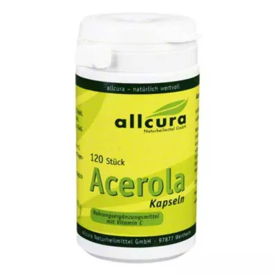 ACEROLA KAPSELN természetes C-vitamin, 120 db