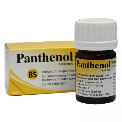 PANTHENOL 100 mg Jenapharm tabletta, 20 db