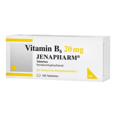 VITAMIN B6 20 mg Jenapharm tabletta, 100 db VITAMIN B6 20 mg Jenapharm tabletta, 100 db