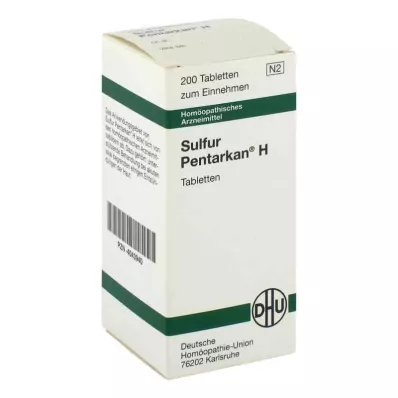 SULFUR PENTARKAN H tabletta, 200 db