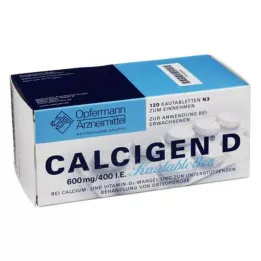 CALCIGEN D 600 mg/400 NE rágótabletta, 120 db