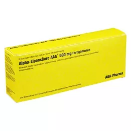 ALPHA LIPONSÄURE AAA 600 mg-os injekciós üveg, 5X50 ml