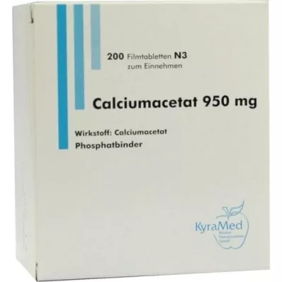 CALCIUMACETAT 950 mg filmtabletta, 200 db