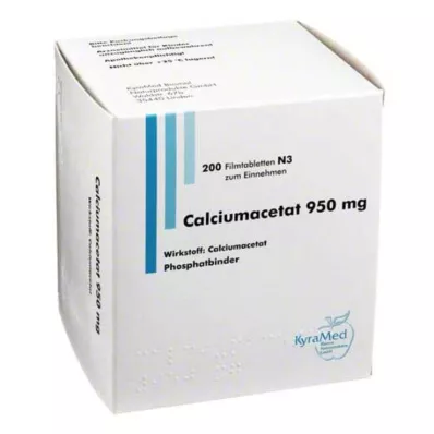 CALCIUMACETAT 950 mg filmtabletta, 200 db