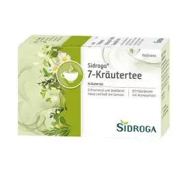 SIDROGA Wellness 7 gyógynövényes tea szűrőzacskó, 20X2.0 g