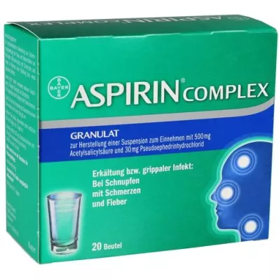 ASPIRIN COMPLEX tasak granulátummal szuszpenzió készítéséhez, 20 db
